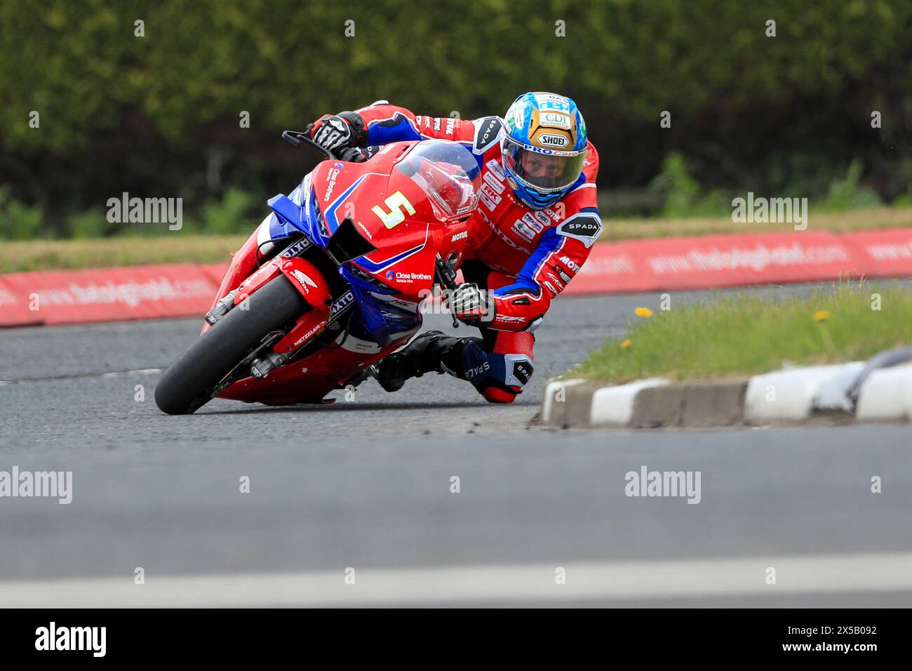 Portrush, Antrim, Nordirland. Mai 2024. North West 200 Training; Dean Harrison (Honda Racing UK) war beim Superbike Training fünftschnellster und fuhr mit seiner Superstock Maschine Credit: Action Plus Sports/Alamy Live News Stockfoto