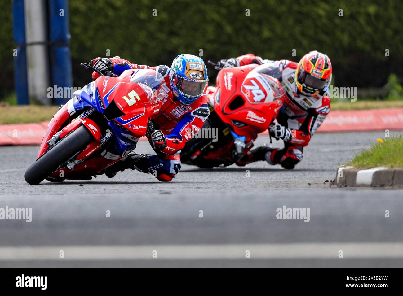 Portrush, Antrim, Nordirland. Mai 2024. North West 200 Training; Dean Harrison (Honda Racing UK) war zweitschnellste während der Superstock Practice Credit: Action Plus Sports/Alamy Live News Stockfoto