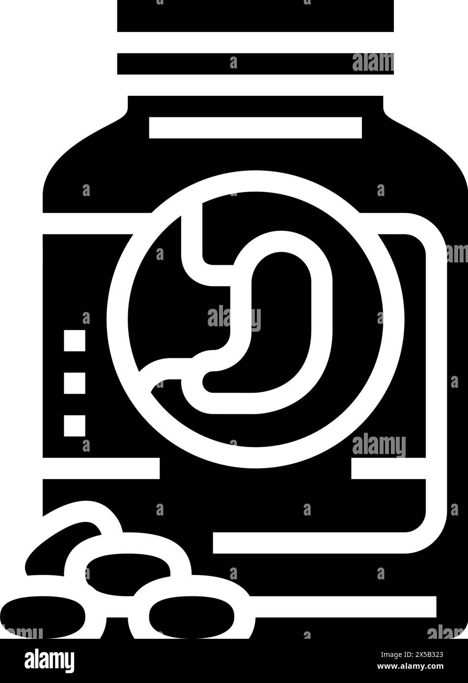 Antazida Medikamente Apotheke Glyphe Symbol Vektor Illustration Stock Vektor Antazida Medikamente Apotheke Glyphe Symbol Vektor Illustration Stock Vektor