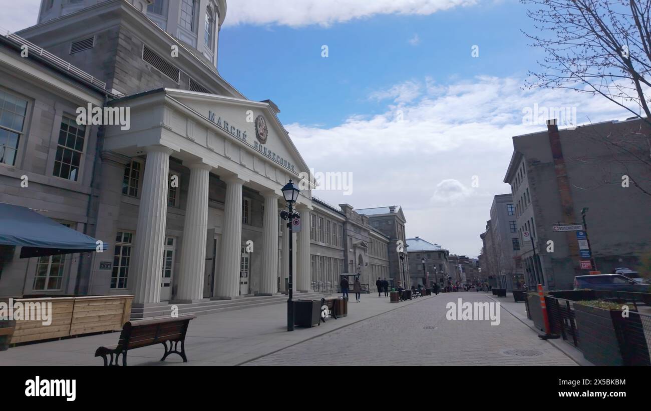 Bonsecours Market Hall Shopping Mall in Montreal Kanada - MONTREAL, QUEBEC - 20. APRIL 2024 Stockfoto