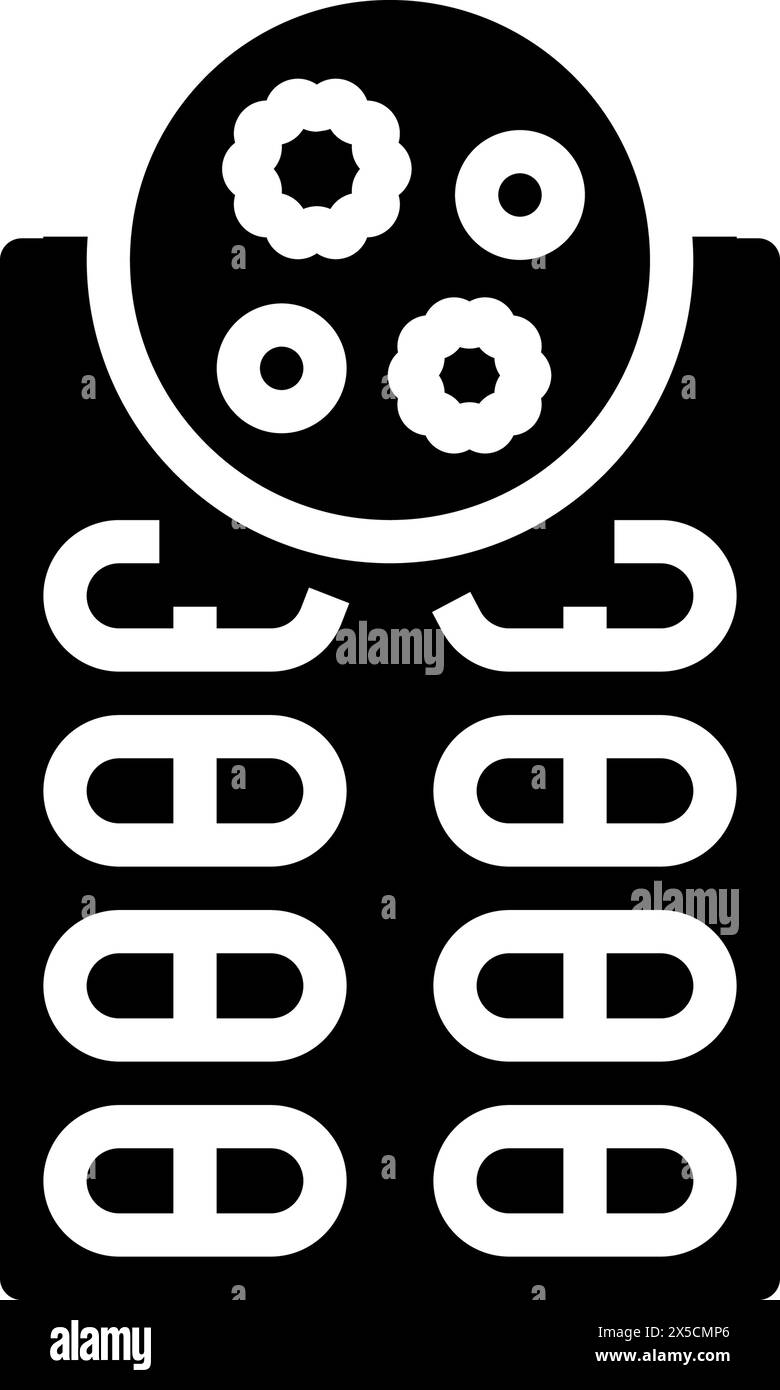 Antibiotika Medikamente Apotheke Glyphe Symbol Vektor Illustration Stock Vektor Antibiotika Medikamente Apotheke Glyphe Symbol Vektor Illustration Stock Vektor