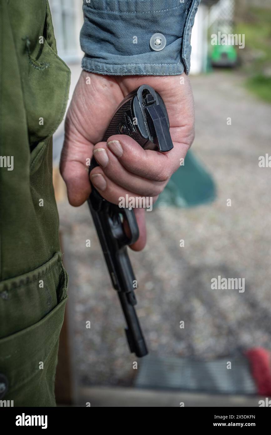 Alte sowjetische russische Waffe. Bajkal Wostok (hergestellt in der udssr) Stockfoto