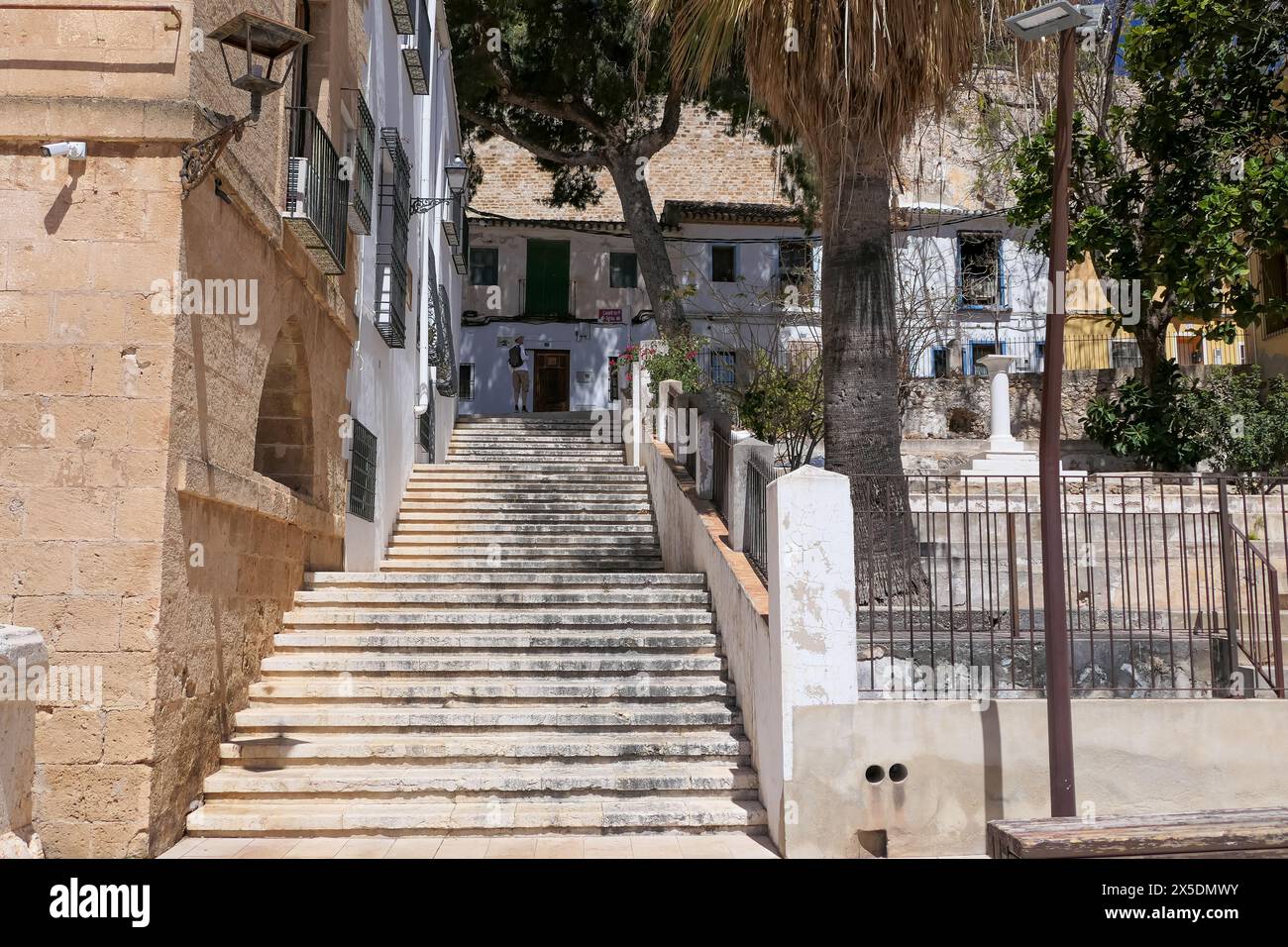 Denia in Alicante: Die Altstadt in der Nähe des Schlosses Stockfoto