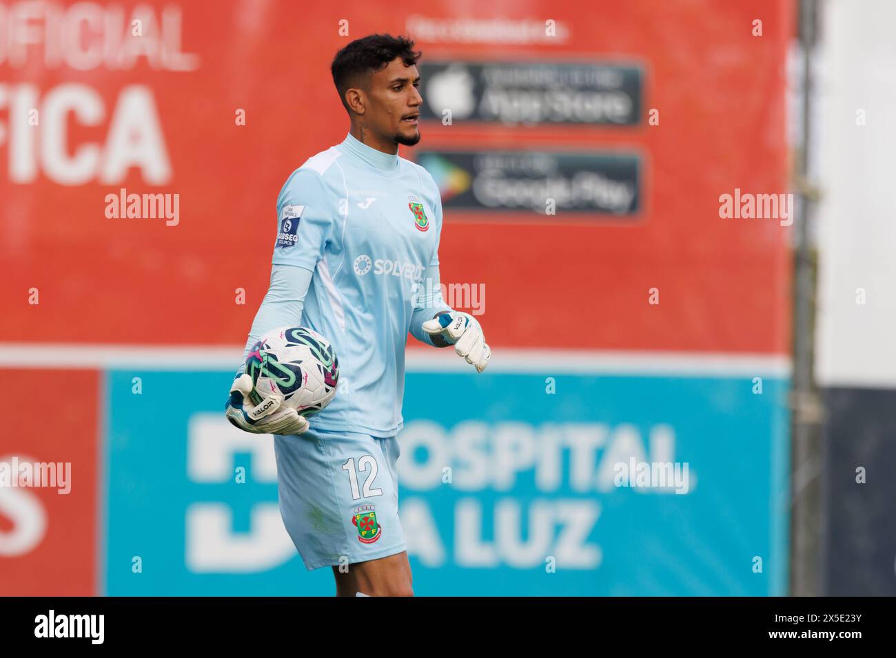 Jeimes während des Liga Portugal 2 Spiels zwischen SL Benfica B und Pacos de Ferreira auf dem Benfica Campus in Seixal, Lissabon, Portugal. (Maciej Rogowski) Stockfoto