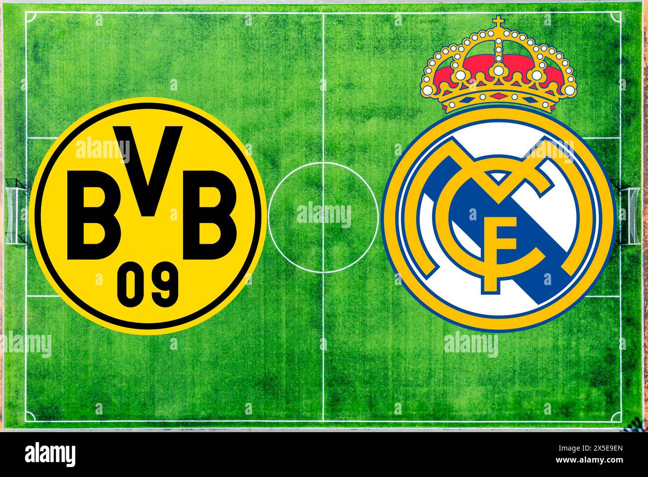 champions League Real Madrid CF Borussia Dortmund Stockfoto