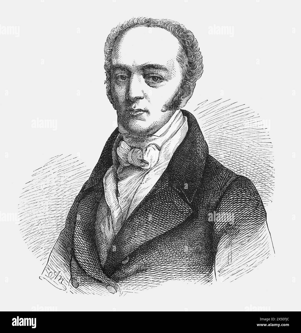 Porträt von Charles Grey, 2. Earl Grey, (1764–1845). Whig-Politiker, Abgeordneter. Er war von 1830 bis 1834 Premierminister des Vereinigten Königreichs. Illustration aus Cassell's History of England, Band VII. Neuauflage veröffentlicht Circ 1873-5. Stockfoto