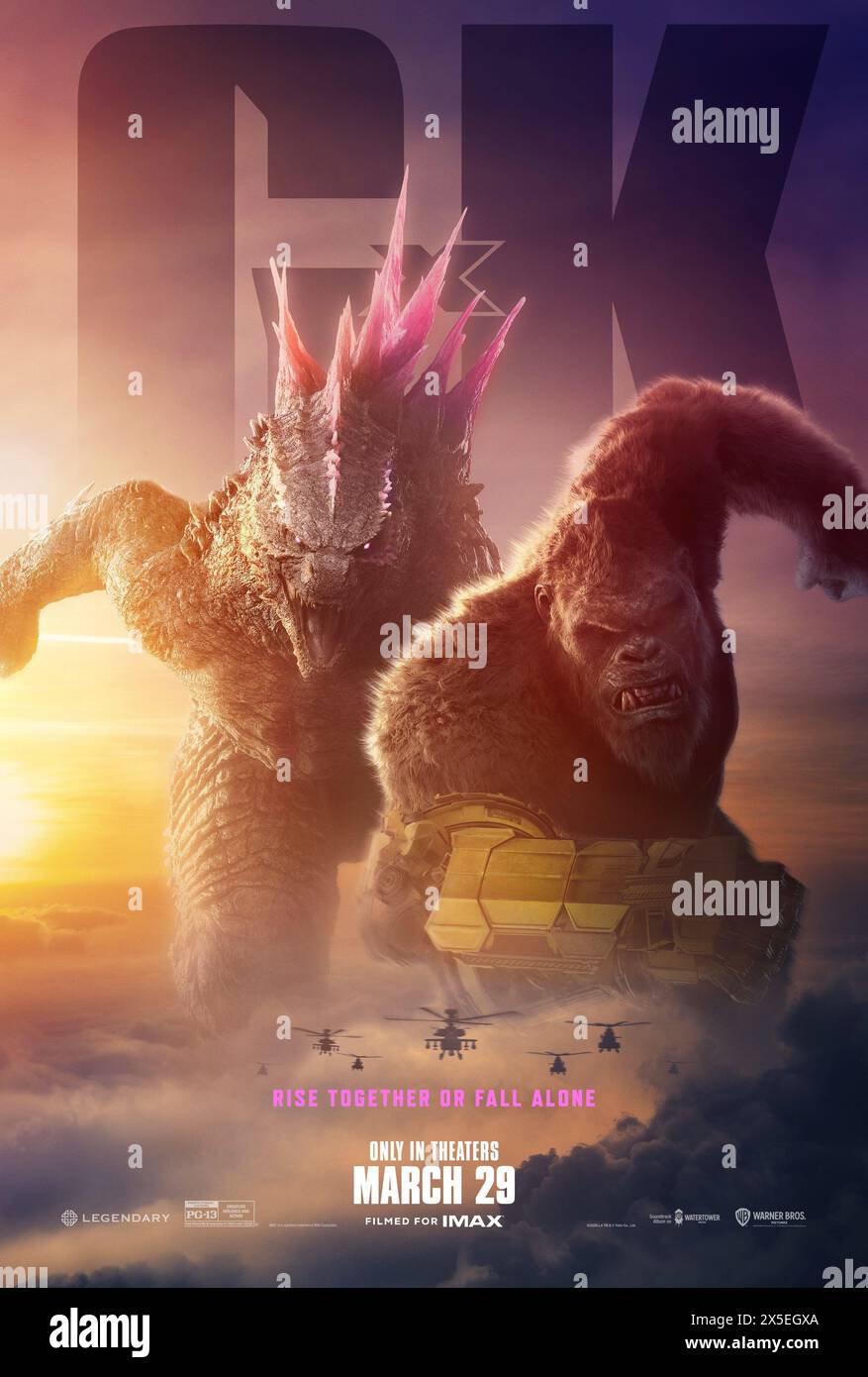 Godzilla x Kong, das Poster des Neuen Reiches Stockfoto