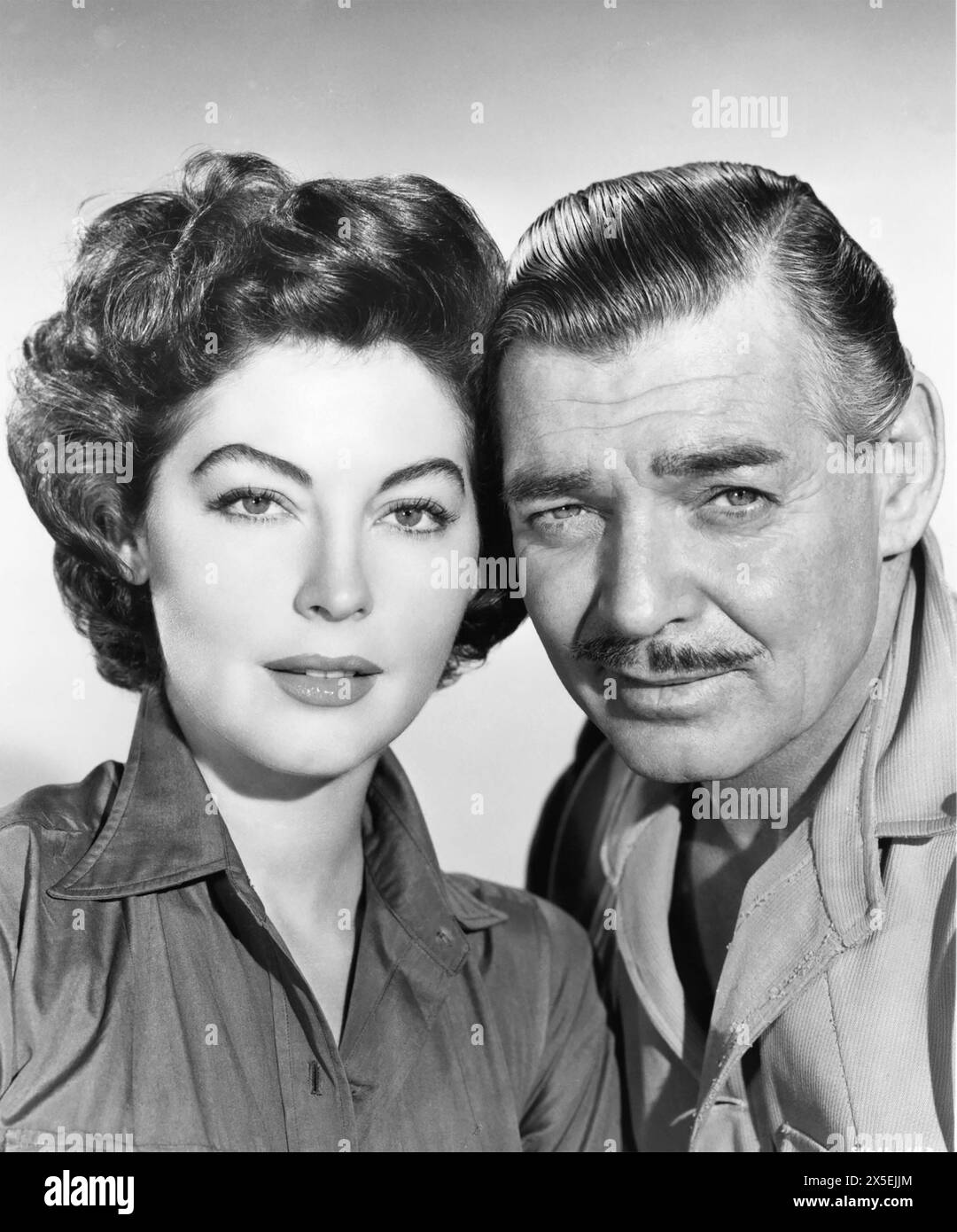 MOGAMBO 1953 MGM-Film mit Ava Gardner als Honey Bear Kelly und Clark Gable als Victor Marswell Stockfoto