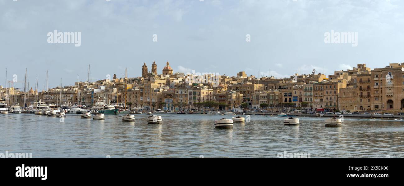Blick auf Senglea, Malta Stockfoto