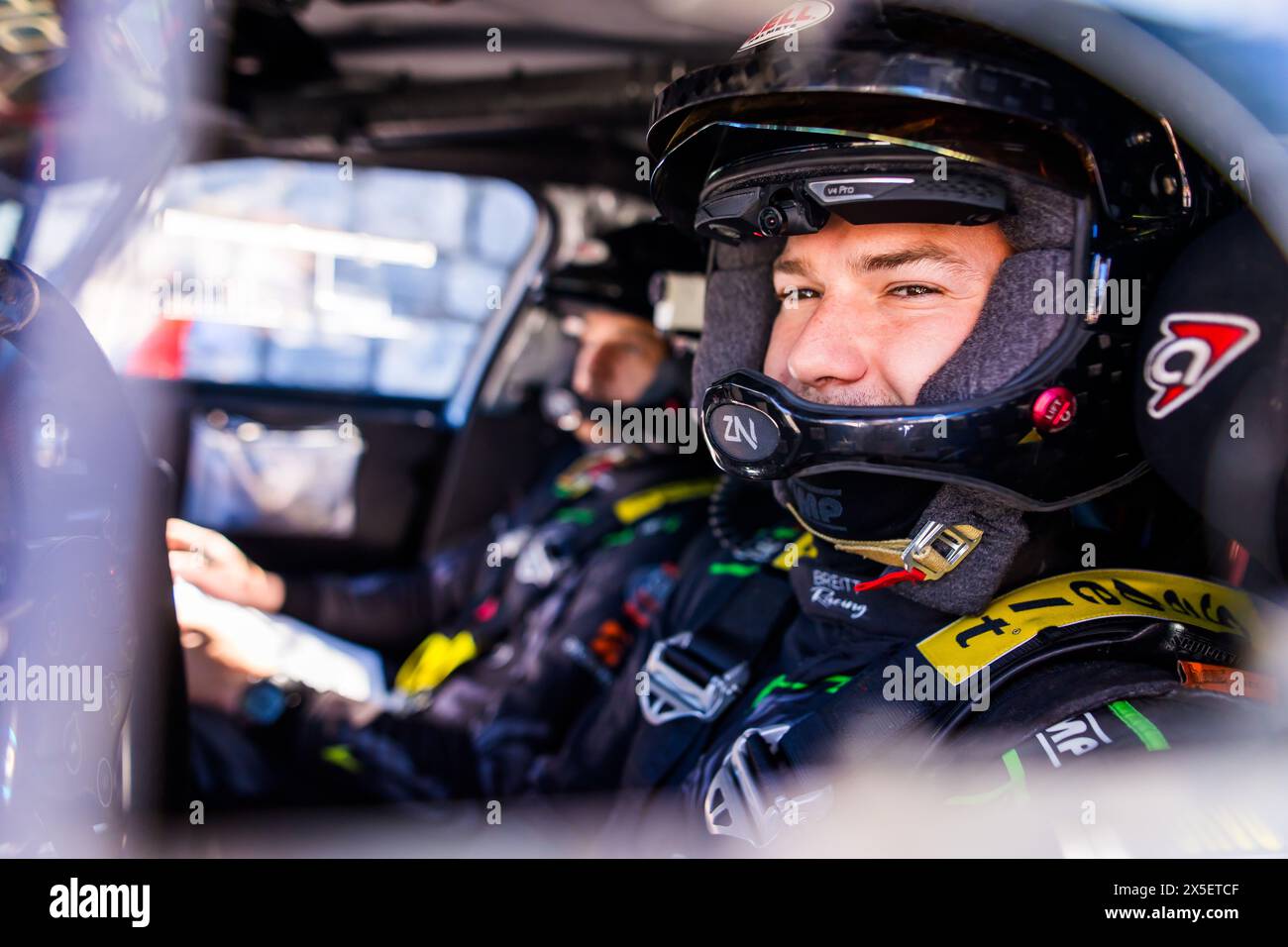 Antibes, Frankreich. Mai 2024. BREITTMAYER Emile, THOMAS Alexis, Citroen C3 Rally2, Porträt während der Rallye d'Antibes - Côte d'Azur 2024, 3. Runde des Championnat de France des Rallyes 2024, vom 10. Bis 11. Mai in Antibes, Frankreich - Foto Bastien Roux/DPPI Credit: DPPI Media/Alamy Live News Stockfoto