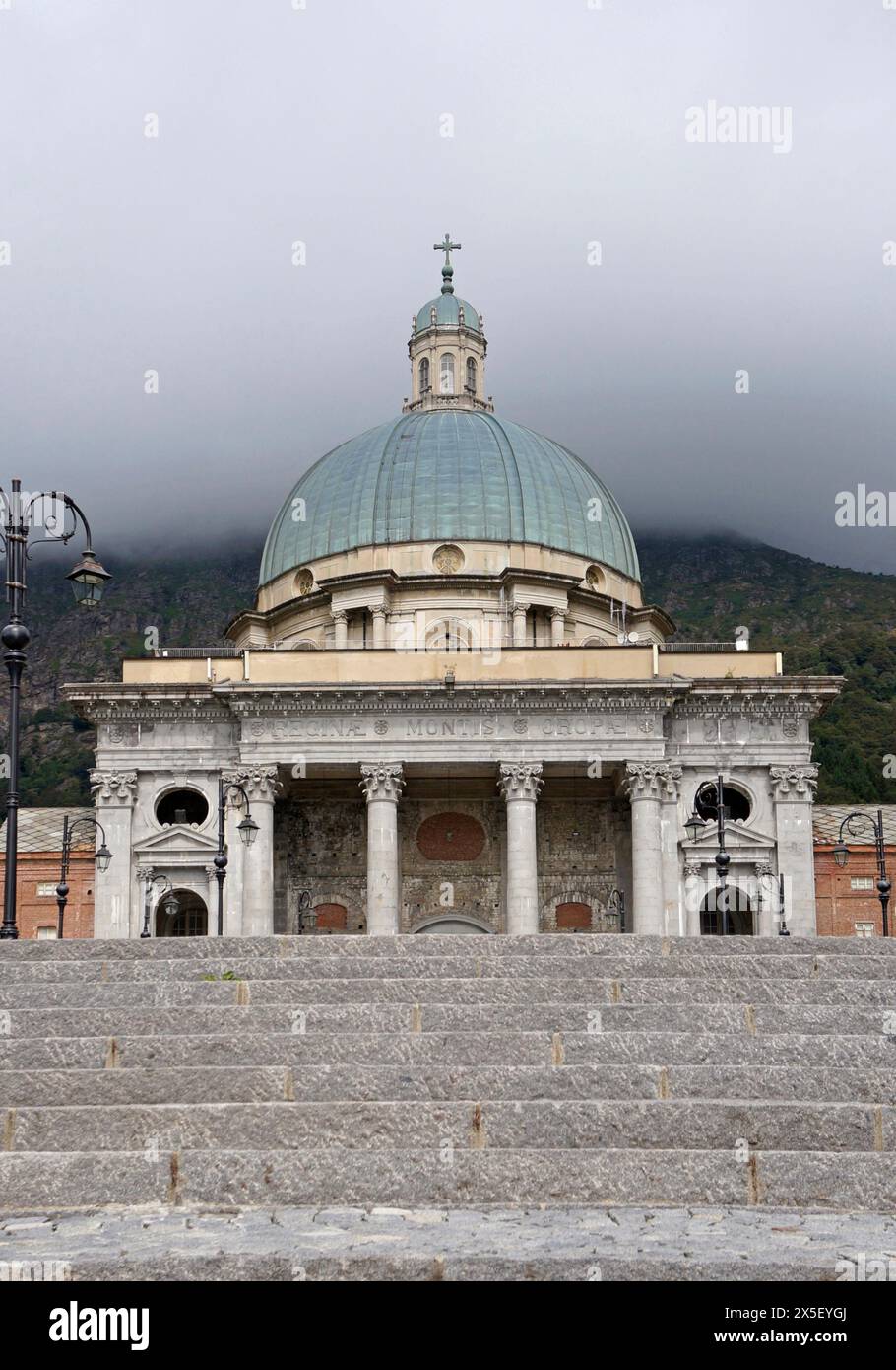 Basilica Superiore in Oropa, Piemont, Italien Stockfoto