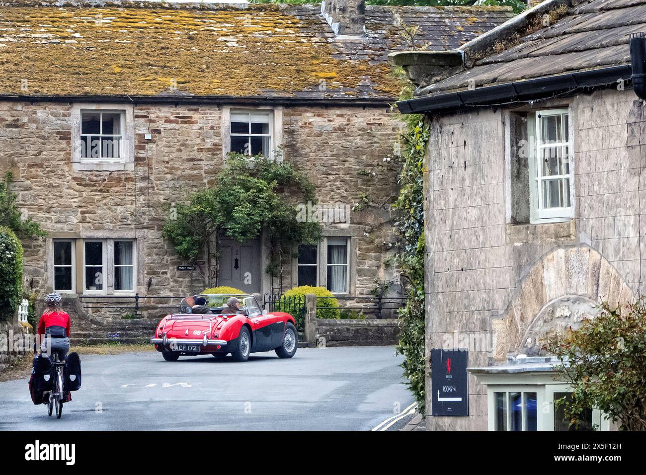 Austin Healey Club Tour durch die Yorkshire Dales 2024 Stockfoto