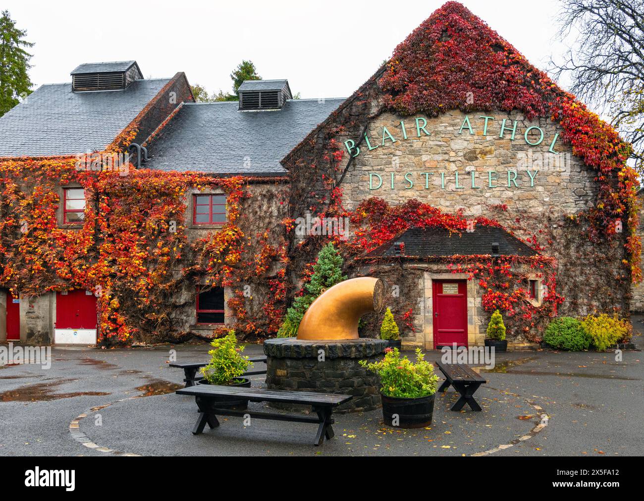 Blair Athol Whiskey Destillery, Perthshire, Highlands, Schottland Stockfoto