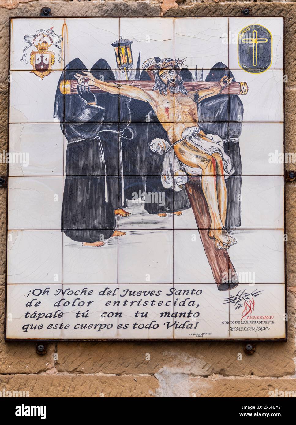 Christus des guten Todes, Kloster unserer Lieben Frau von der sauberen Empfängnis, 1623, Úbeda, Provinz Jaén, Andalusien, Spanien Stockfoto