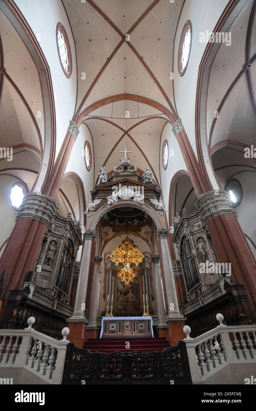 Basilica de San Petronio, Bologna, Italien Stockfoto