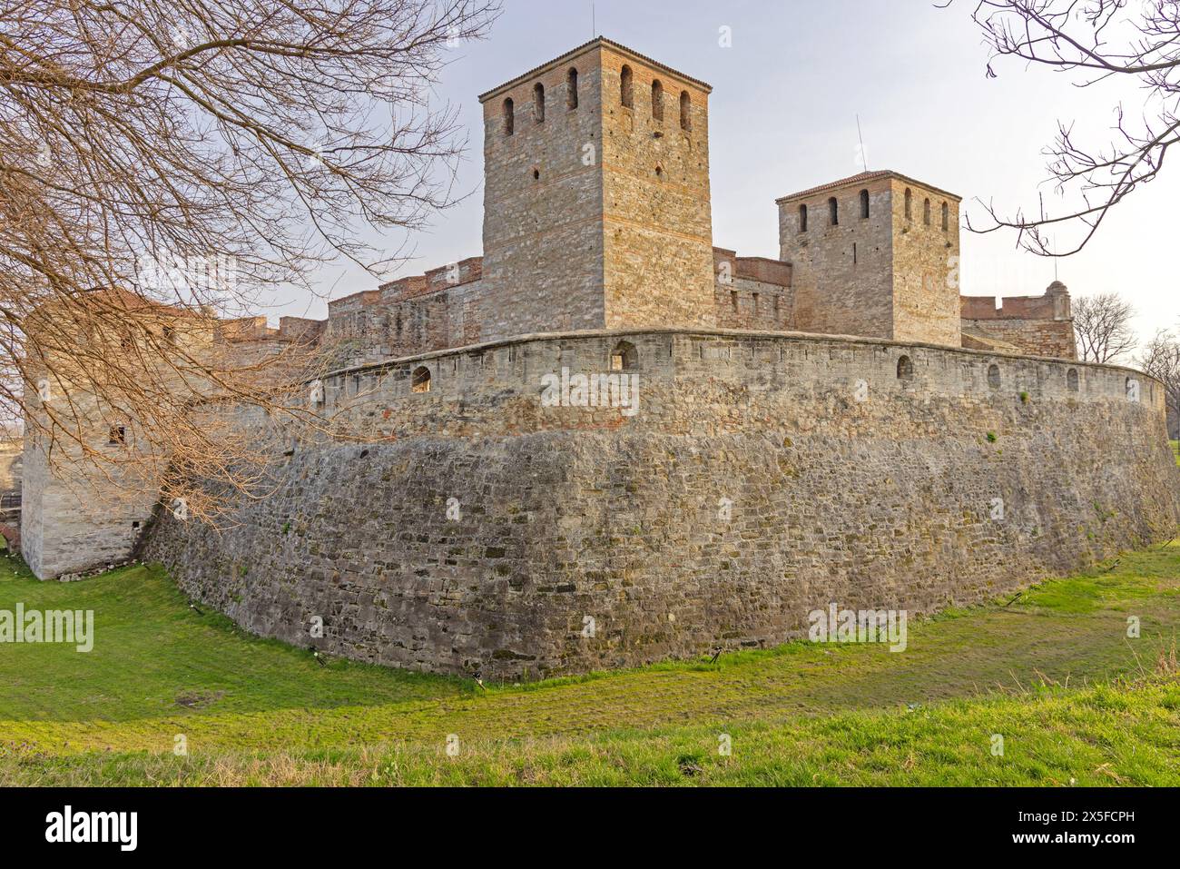 Schloss Baba Vida Festung historisches Wahrzeichen am Frühlingstag in Vidin Bulgarien Stockfoto