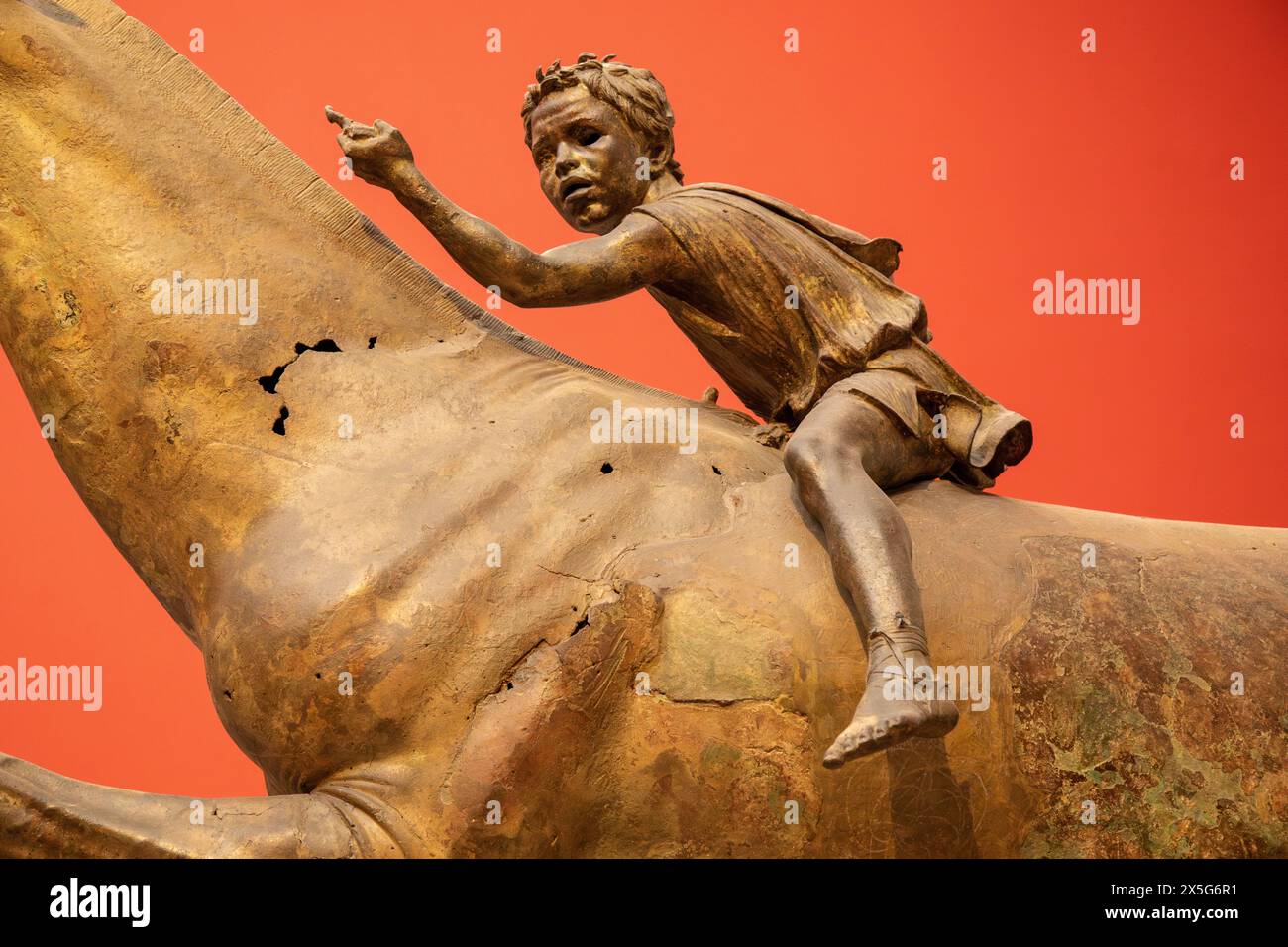 Jockey von Artemision, Archäologisches Nationalmuseum, Athen, Griechenland. Stockfoto