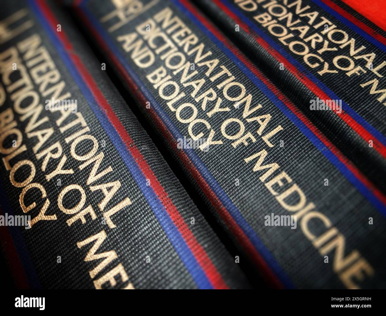 Das Internationale Wörterbuch für Medizin und Biologie Stockfoto