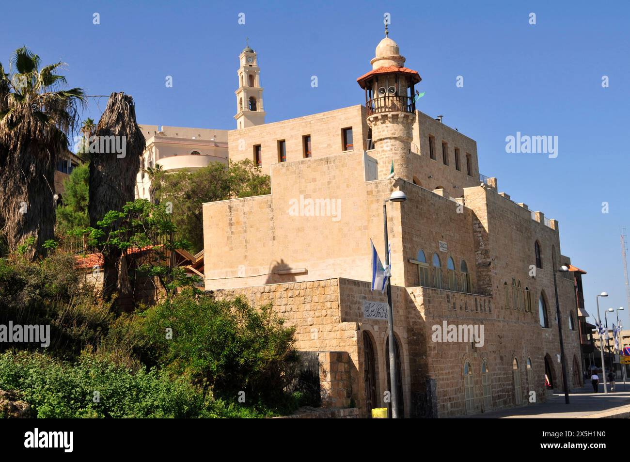 Al-Bahr-Moschee in der Altstadt von Jaffa, Israel. Stockfoto