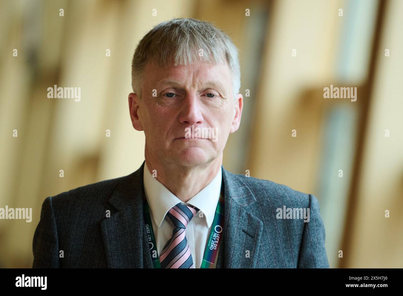 Edinburgh Schottland, Vereinigtes Königreich 09. Mai 2024. Minister für öffentliche Finanzen (designiert) Ivan McKee MSP im schottischen Parlament. Credit sst/alamy Live News Stockfoto