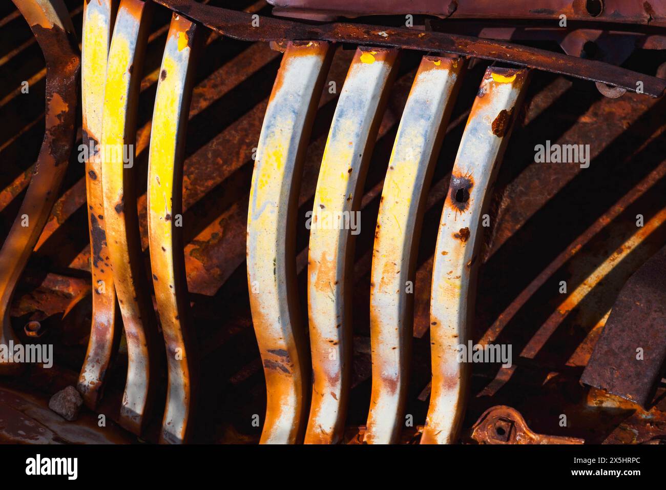 Rost-Abstraktionen in der Wüste Stockfoto