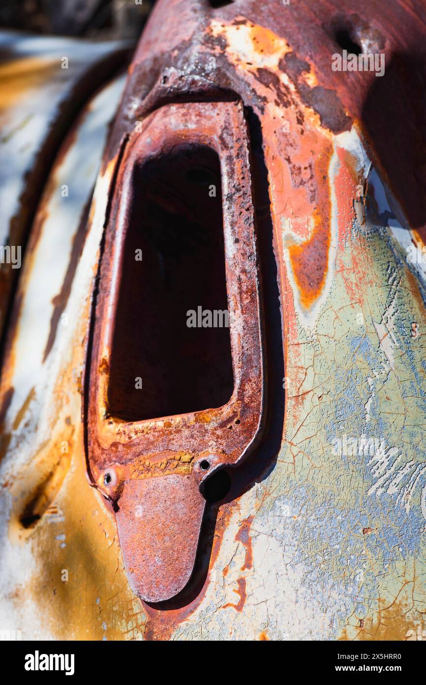 Rost-Abstraktionen in der Wüste Stockfoto