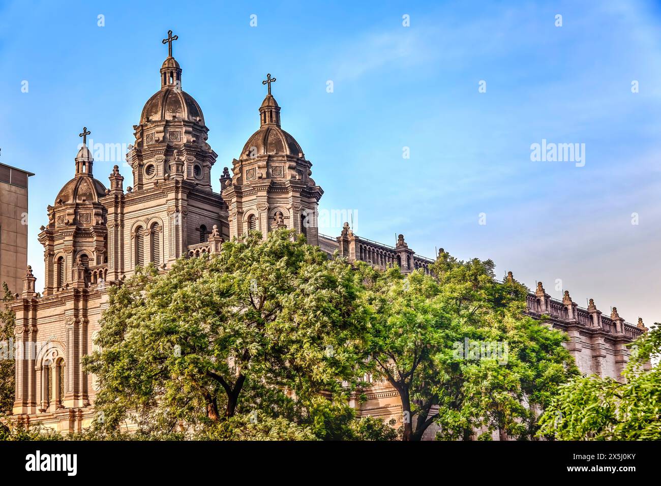 St. Joseph's Cathedral, Basilika Church, Peking, China. Berühmte katholische Kirche, erbaut 1655 und in Boxer Rebellion Stockfoto