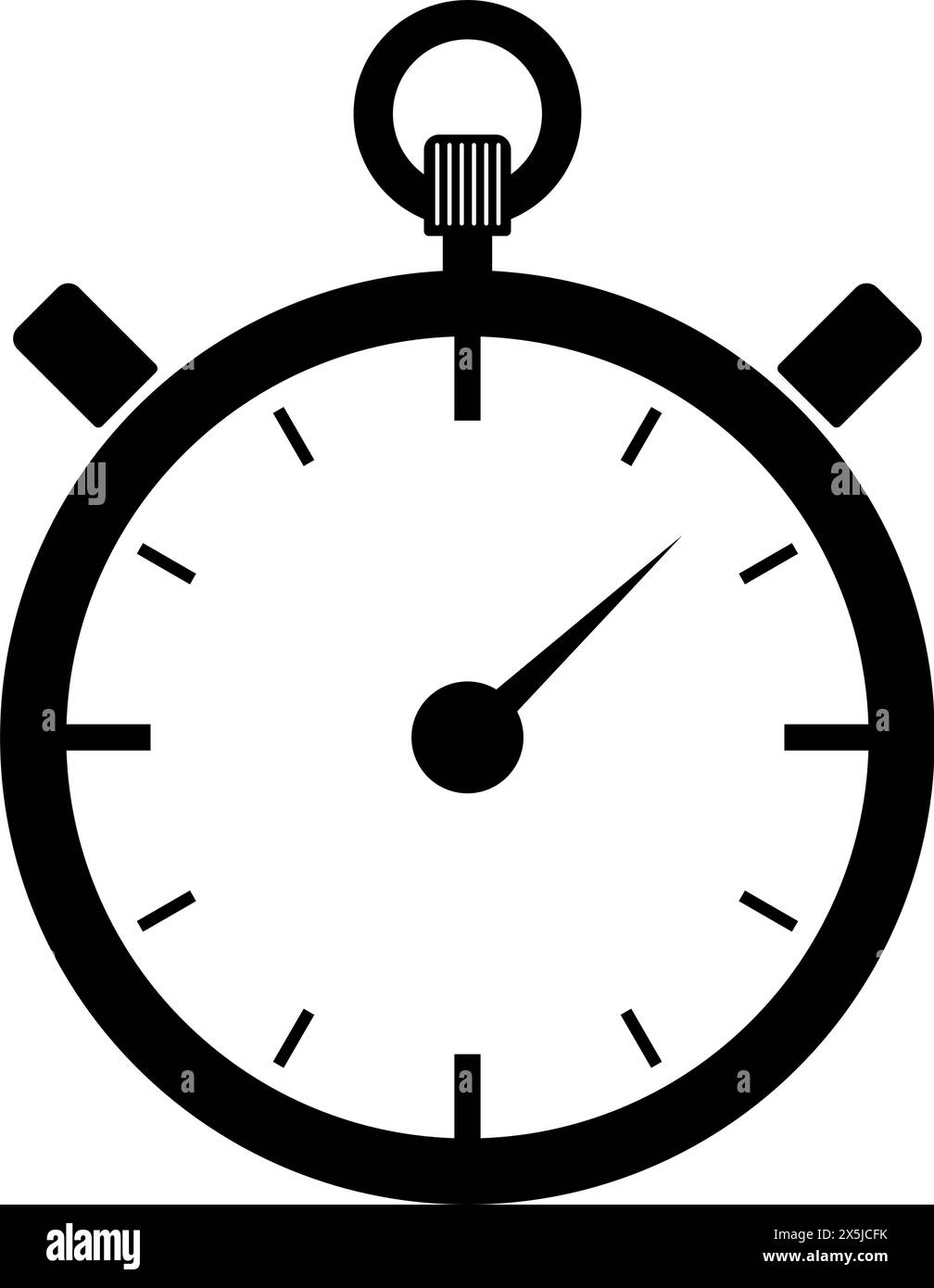 Symbol für Stoppuhr-Timer. Illustration des flachen Vektors Stock Vektor
