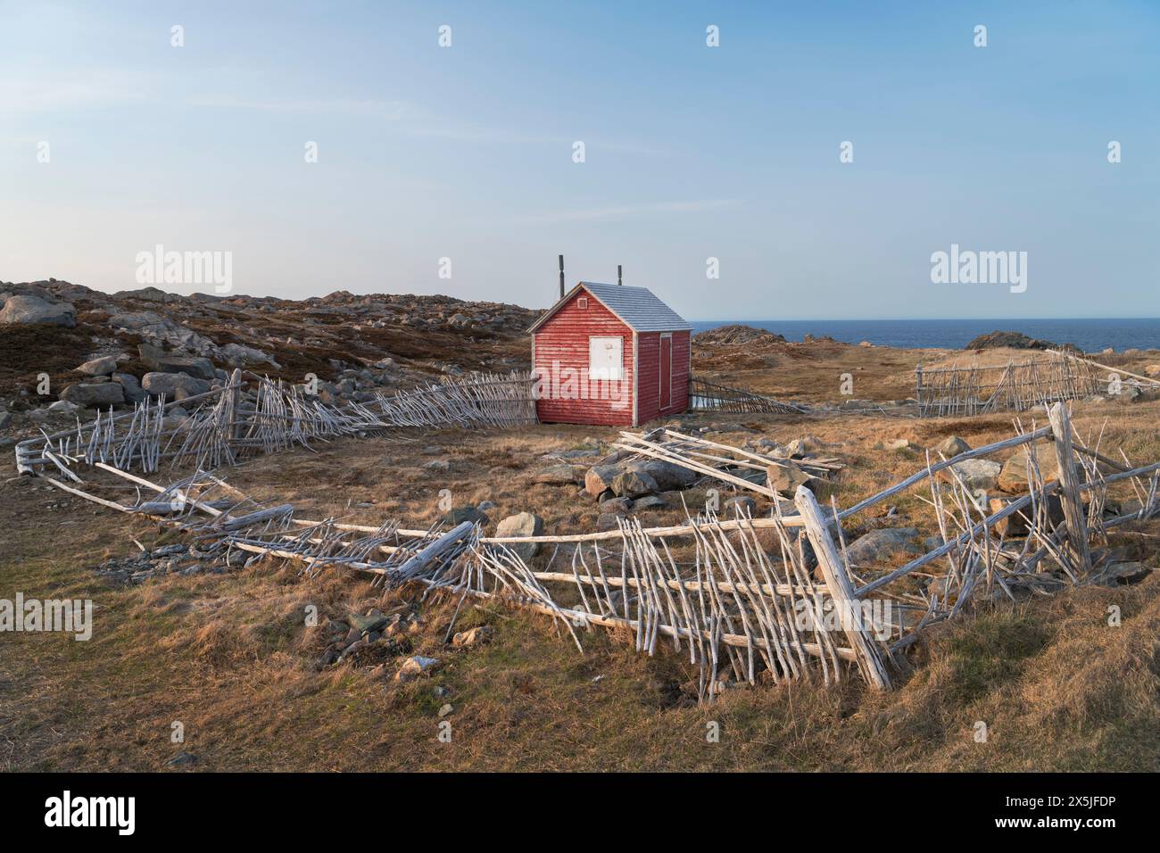 Cape Bonavista Leuchtturm auf der Bonavista Halbinsel, Neufundland. Stockfoto