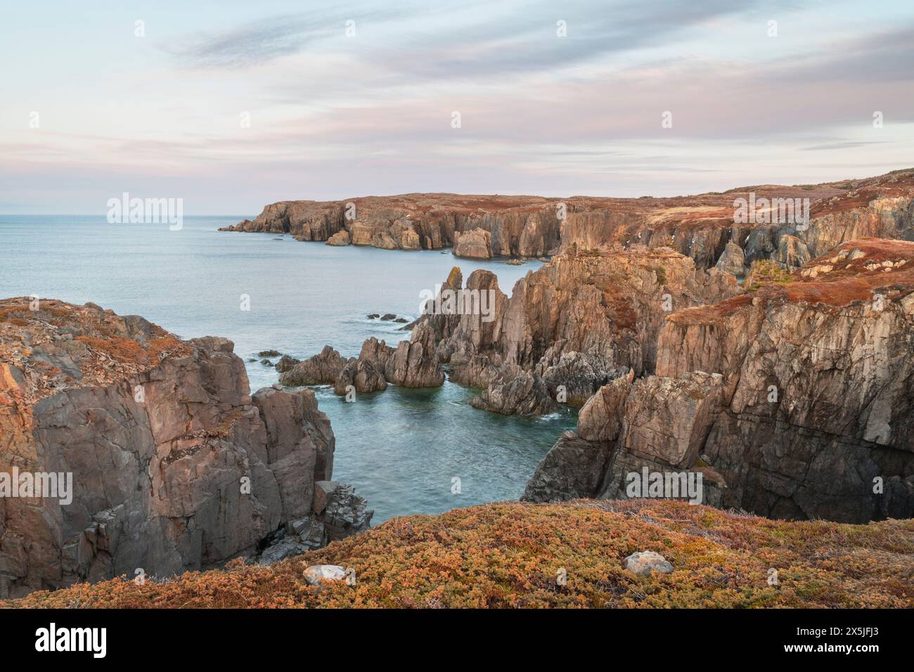 Cable John Cove, ein UNESCO-Weltgeopark, Bonavista Peninsula, Neufundland Stockfoto