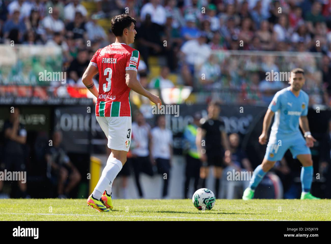 X während des Liga Portugal Spiels zwischen CF Estrela Amadora und Rio Ave FC im Estadio Jose Gomes, Amadora, Lissabon, Portugal. (Maciej Rogowski) Stockfoto