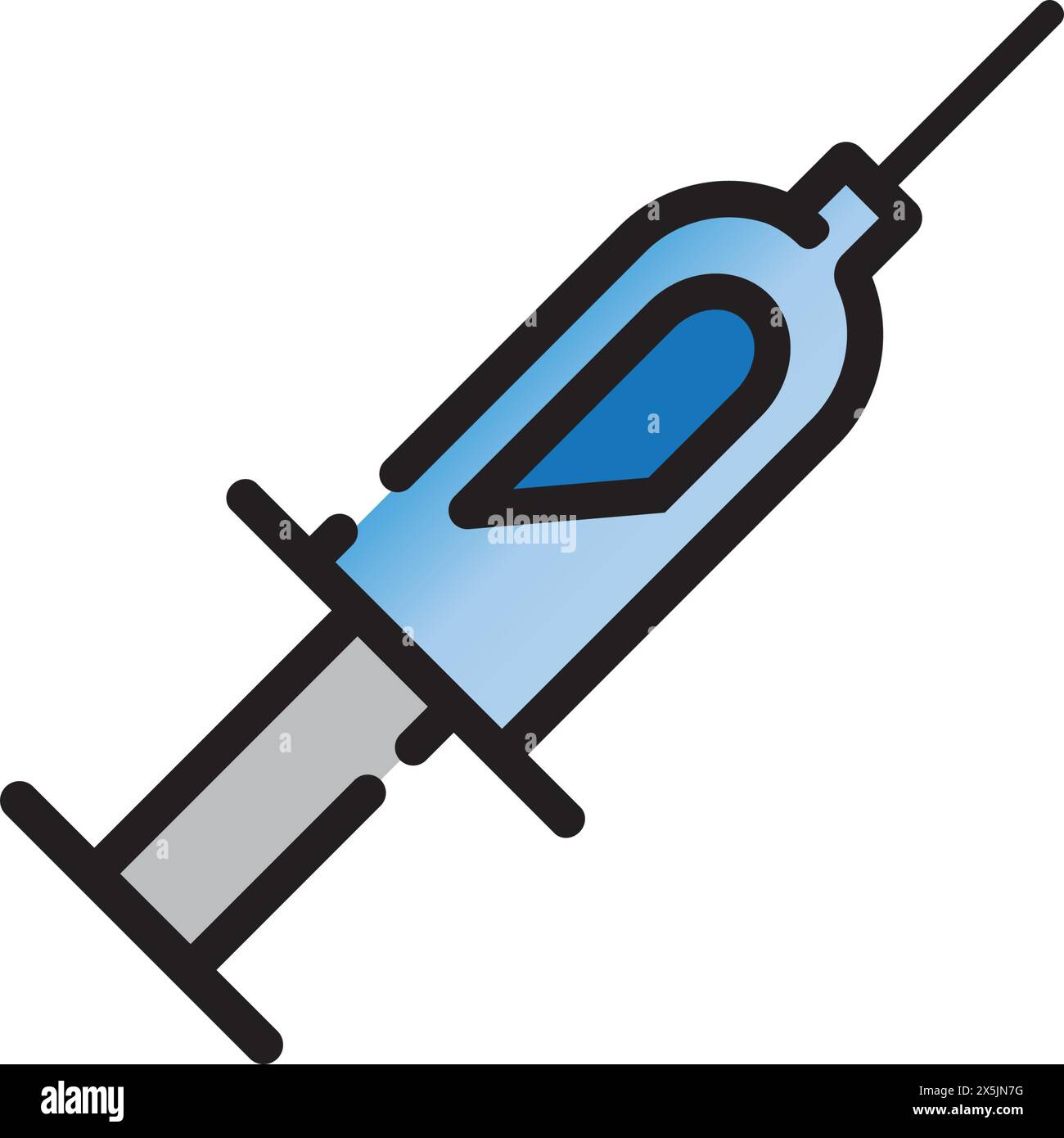 Spritzenvektor-Symbol-Logo-Design Stock Vektor