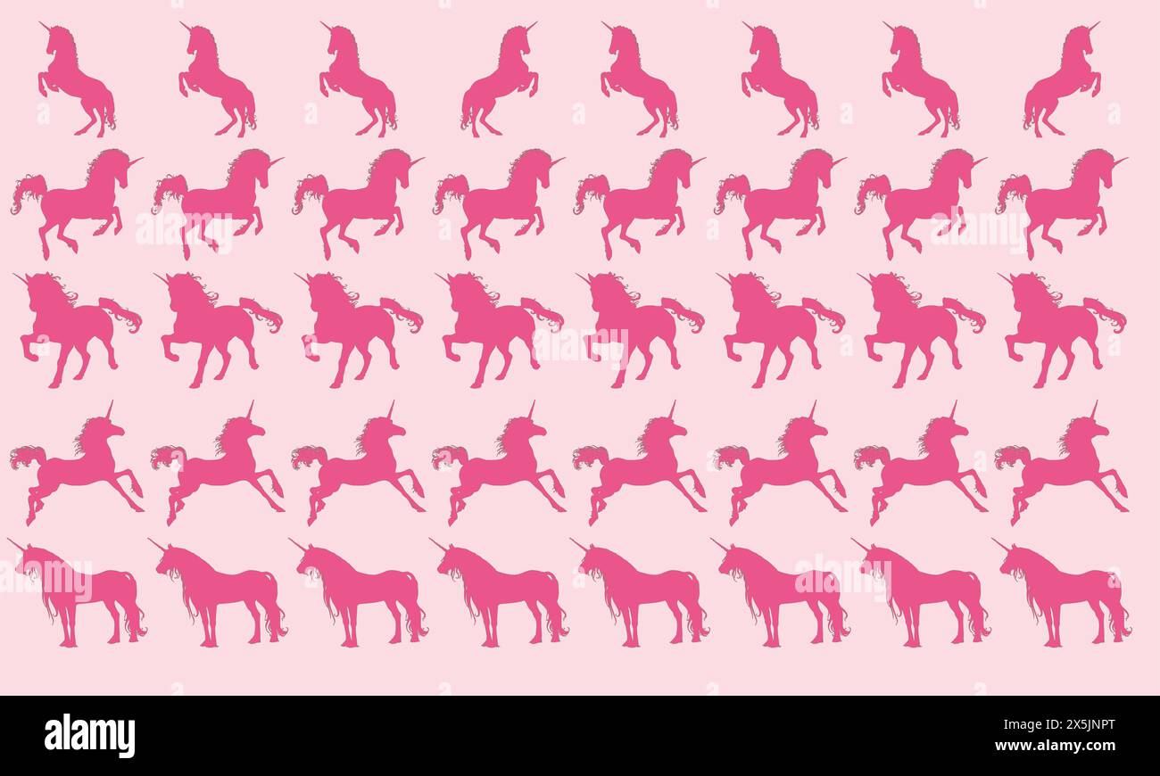 Pferd Baby Pink Stock Vektor