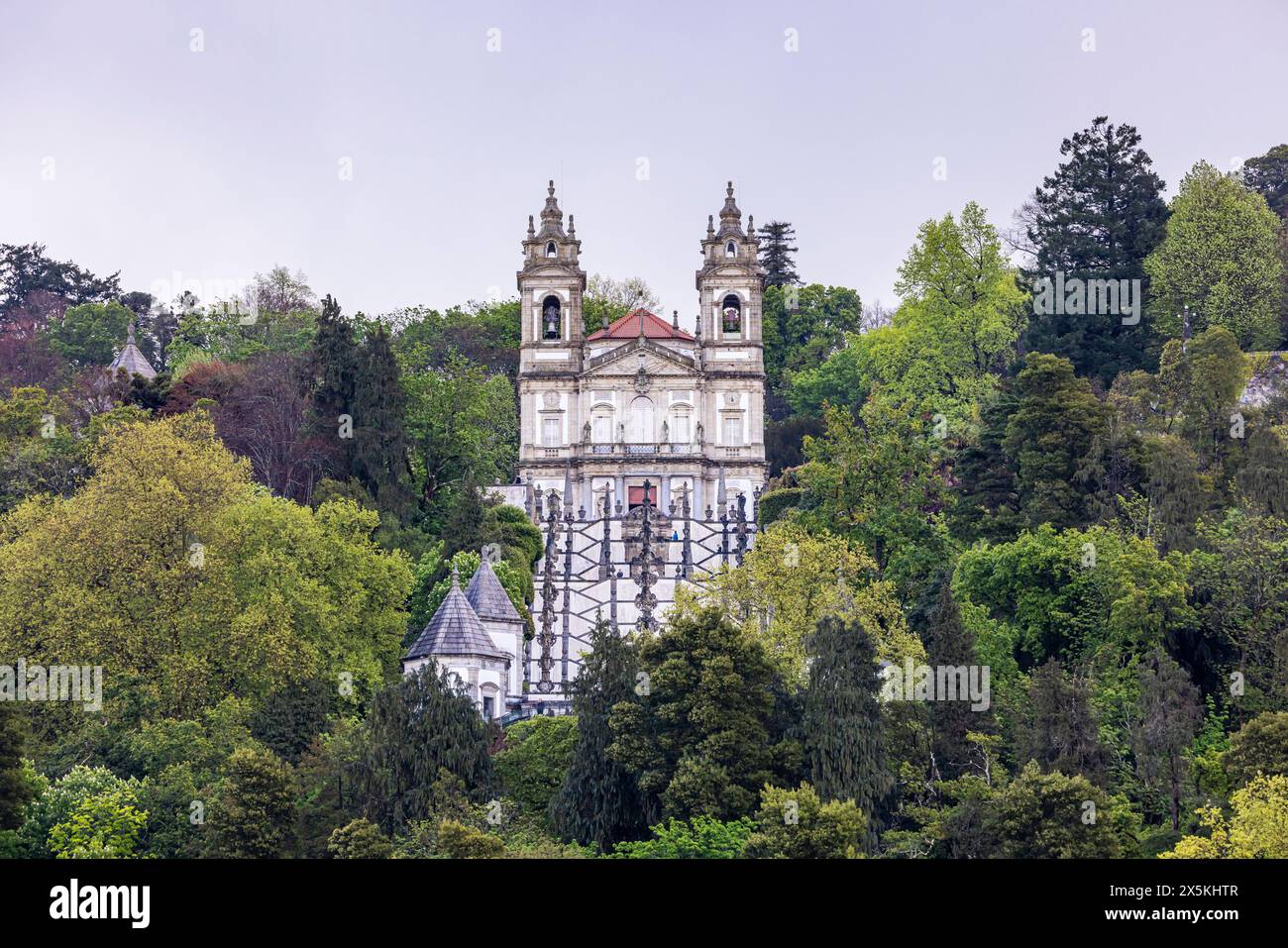 Portugal, Braga. Heiligtum unserer Lieben Frau von Sameiro. Stockfoto