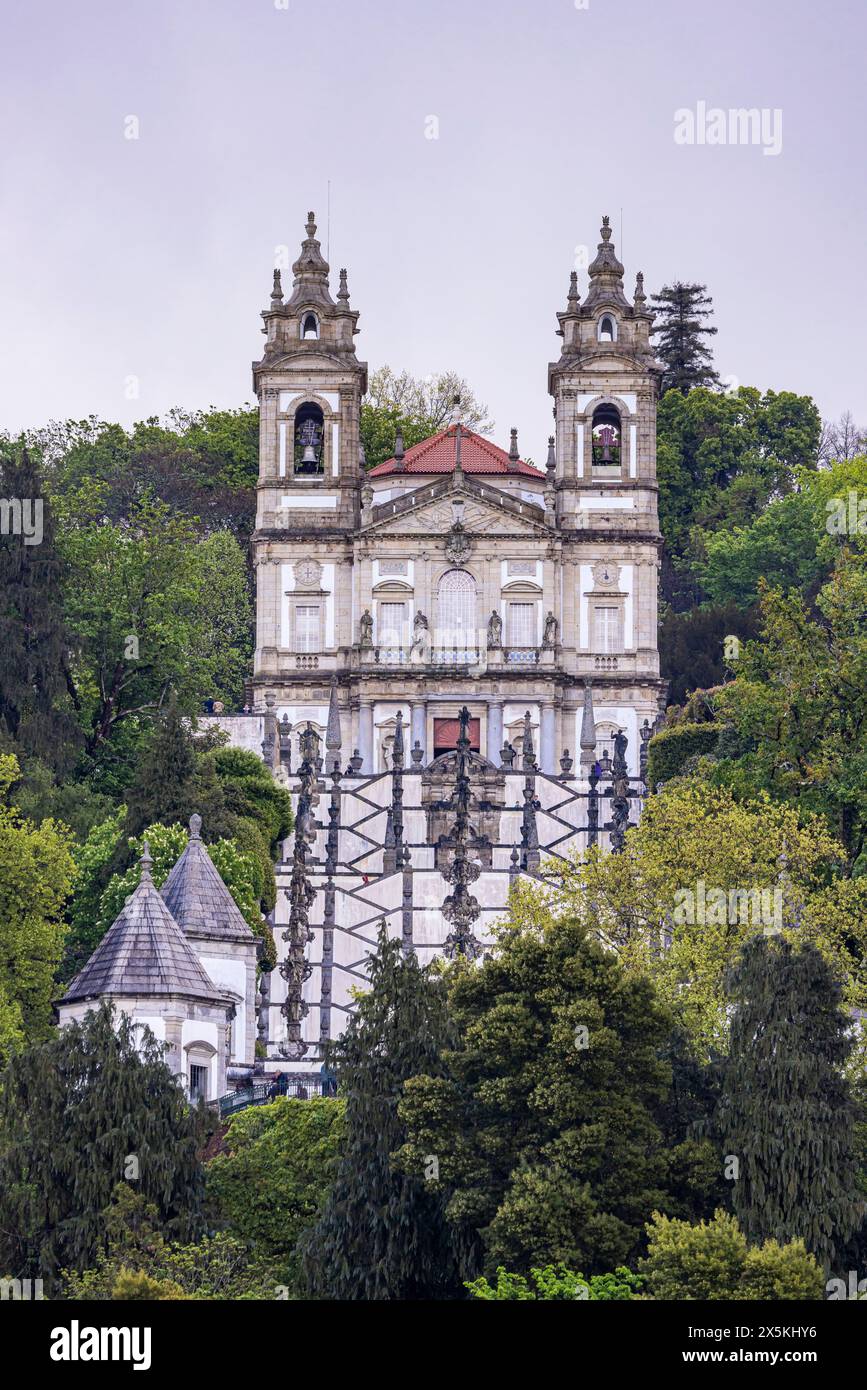 Portugal, Braga. Heiligtum unserer Lieben Frau von Sameiro. Stockfoto