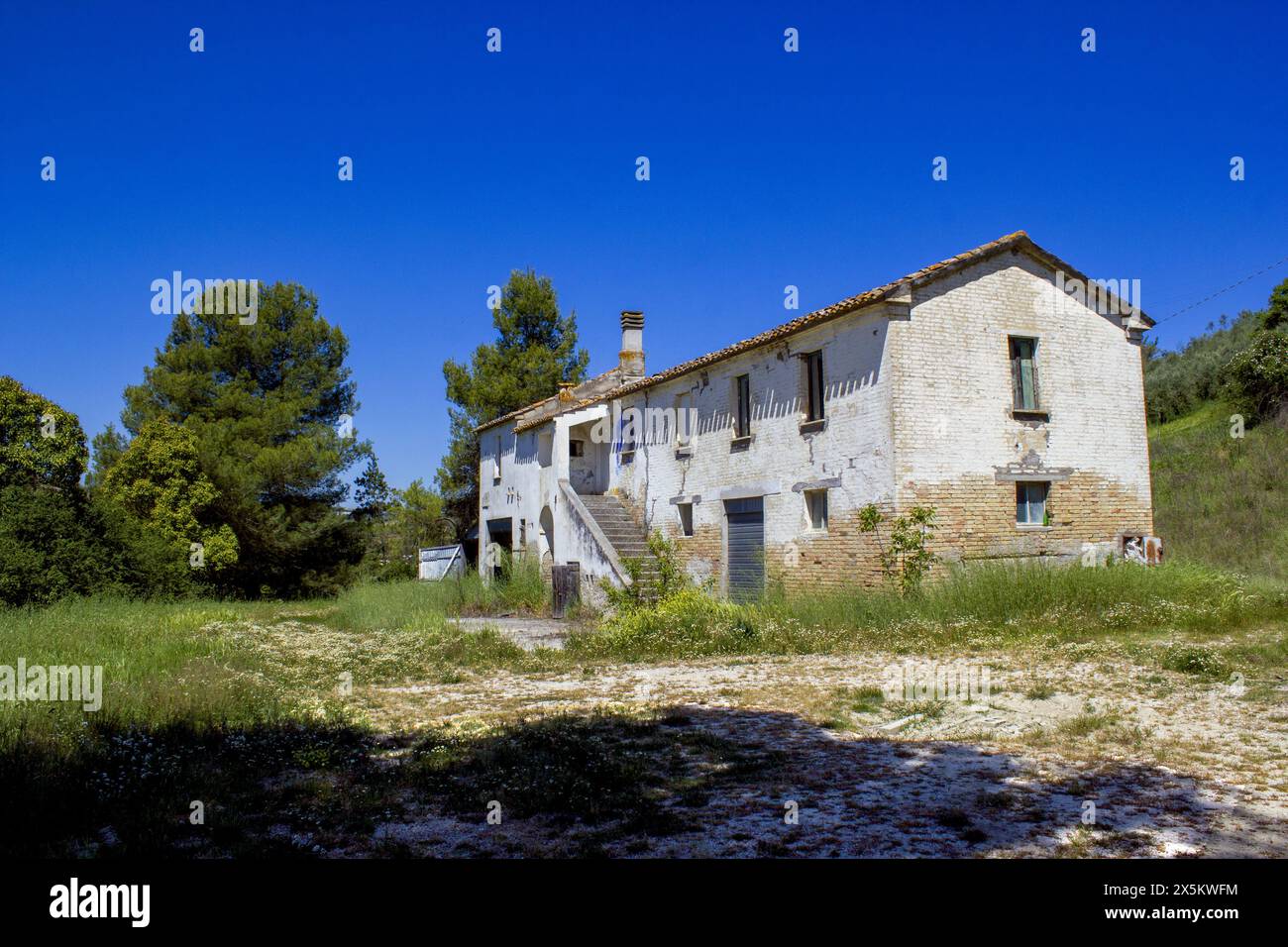 Landhaus in der Region Marken Italien Stockfoto