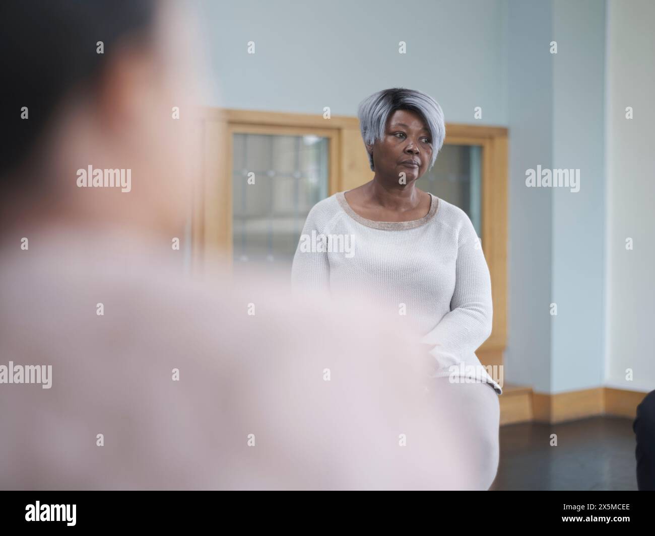 Frauen in Gruppentherapiesitzungen Stockfoto