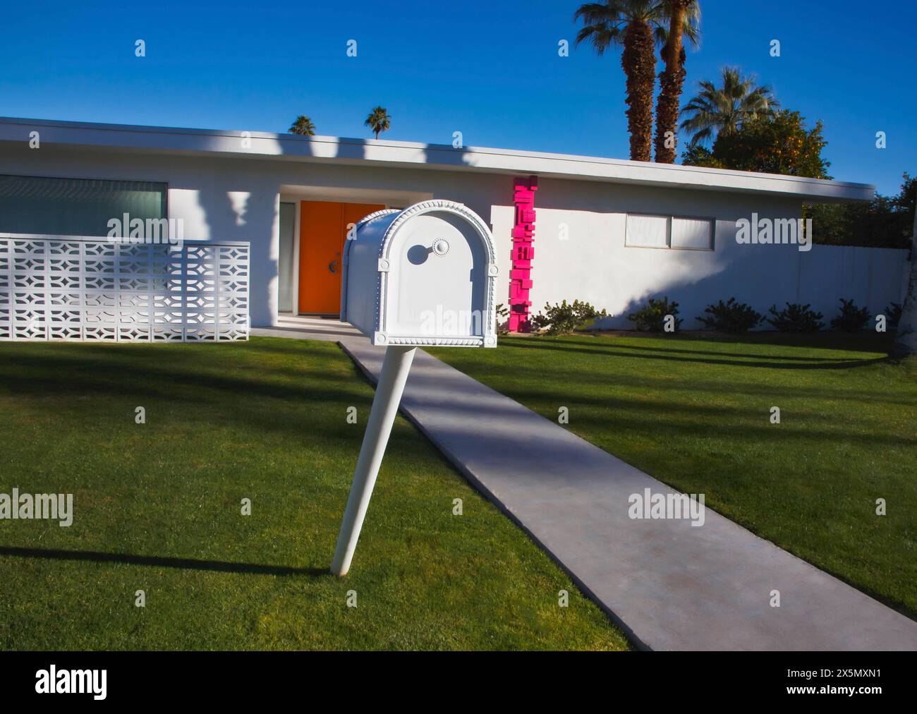 Palm Springs, Haus der Moderne. (Nur Für Redaktionelle Zwecke) Stockfoto