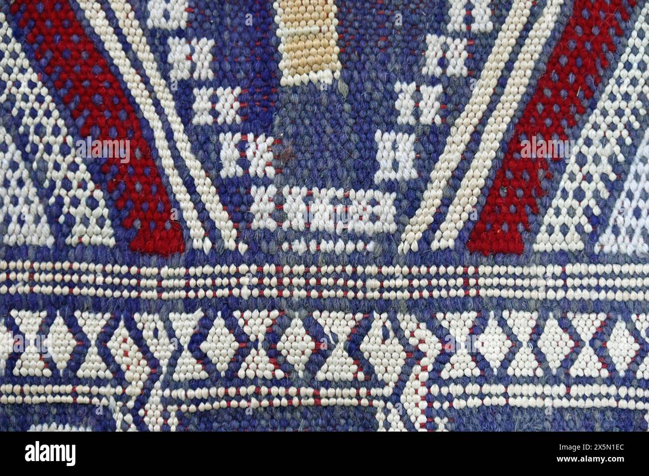 Traditionelles Webmuster aus Marokko Stockfoto