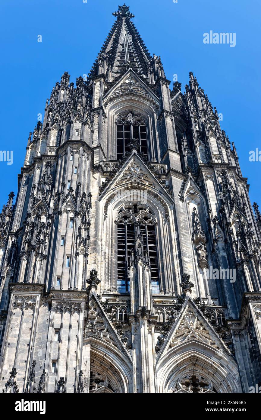 Die Fassade des Kölner Doms Stockfoto