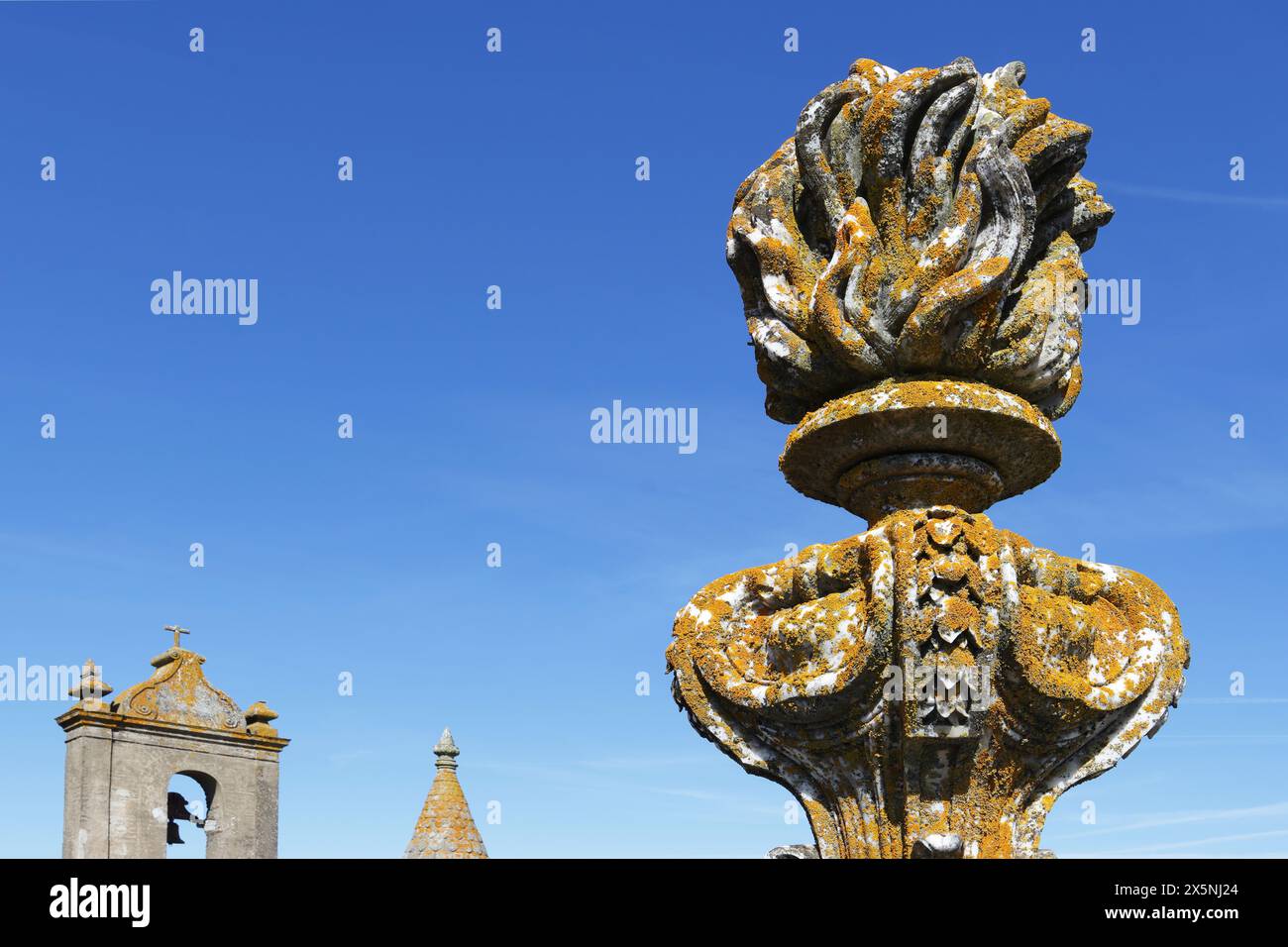 Dächer der Kathedrale von Evora (Sé de Evora), Portugal Stockfoto