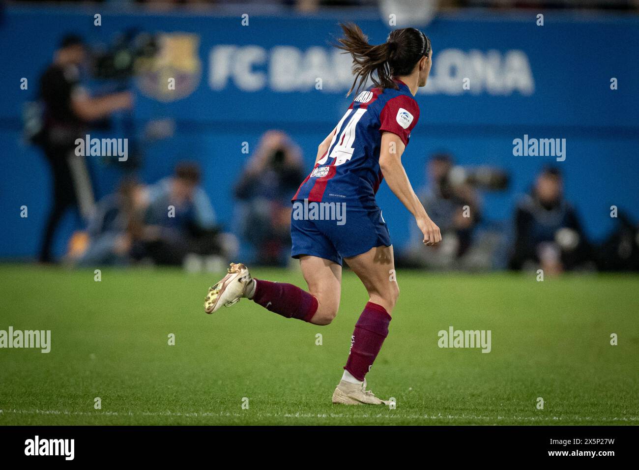 Barcelona, Spanien. Mai 2024. Aitana Bonmati (FC Barcelona) gibt am 10. Mai 2024 in Estadi Johan Cruyff in Barcelona ein Liga-F-Spiel zwischen dem FC Barcelona FEM und dem Ahtletic Club FEM. Foto: Felipe Mondino/SIPA USA Credit: SIPA USA/Alamy Live News Stockfoto