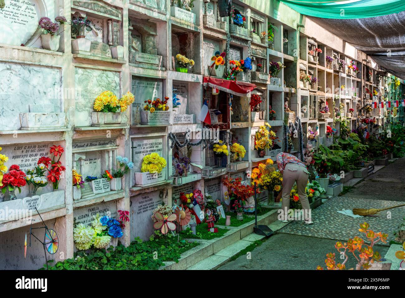 Cementerio General (Santiago General Cemetery), Santiago, Chile. Stockfoto