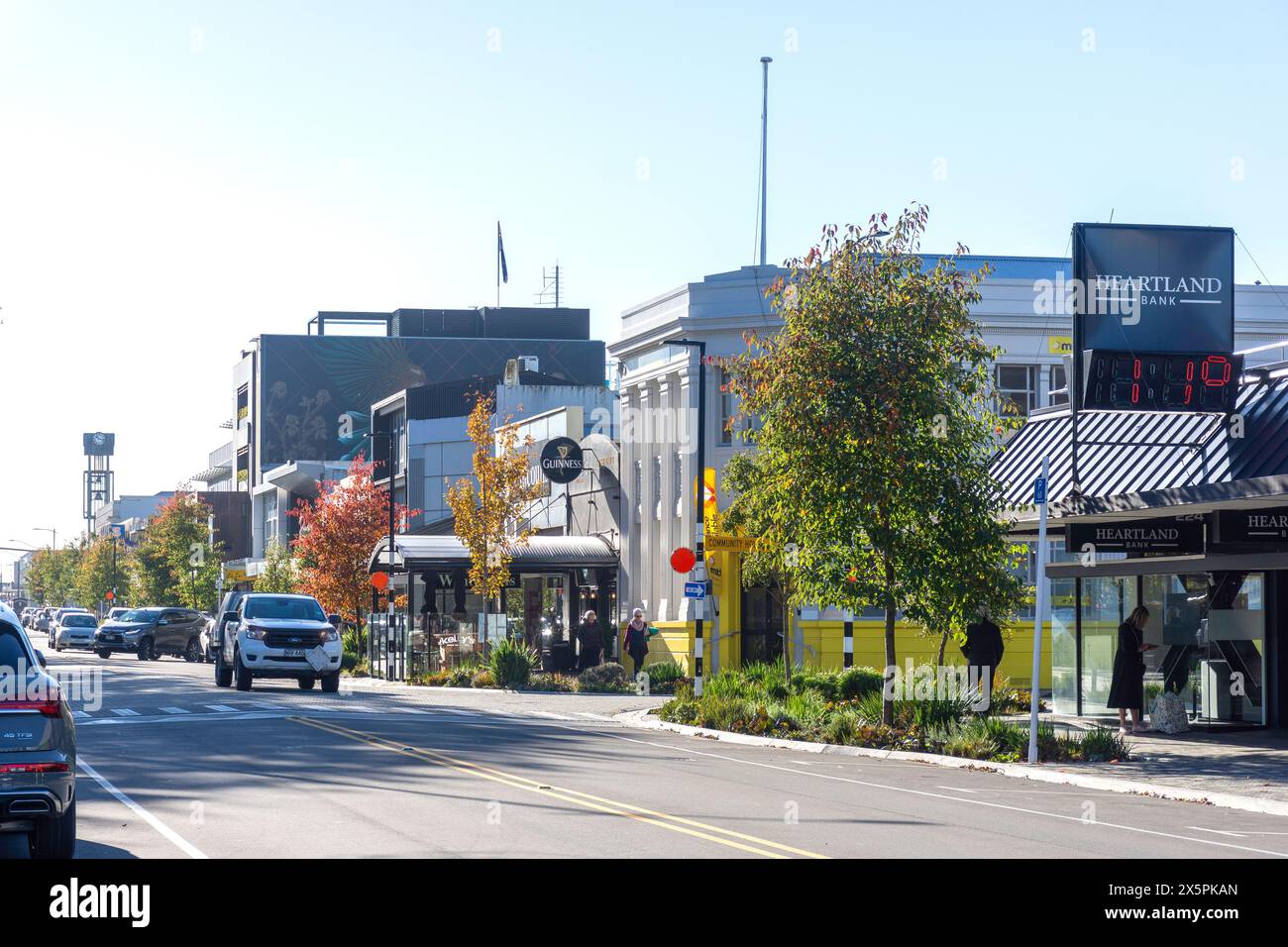 East Street, Ashburton (Hakatere), Canterbury, Südinsel, Neuseeland Stockfoto