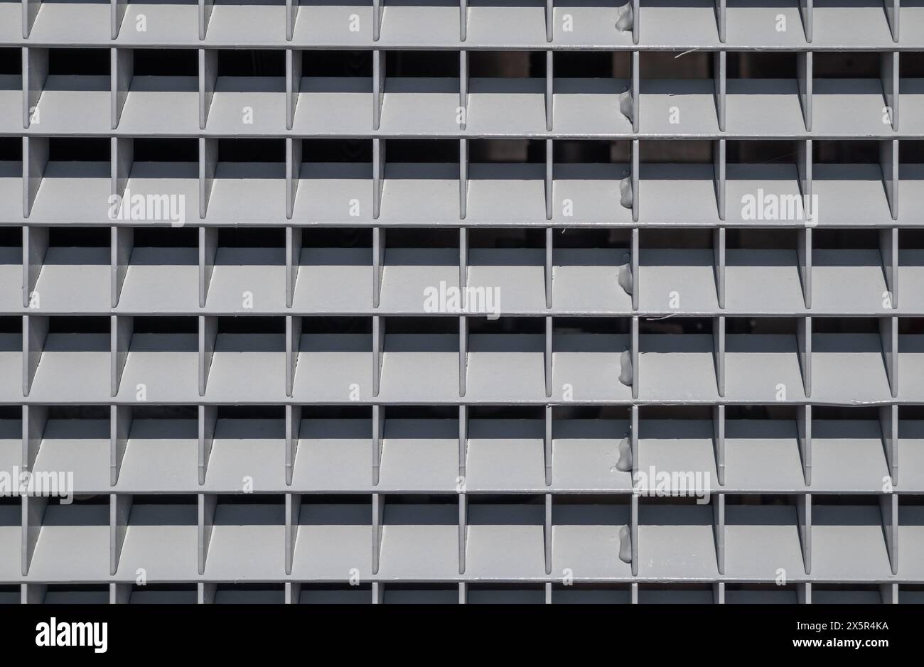 Hintergrundbild des Metallbelüftungsgitters Stockfoto