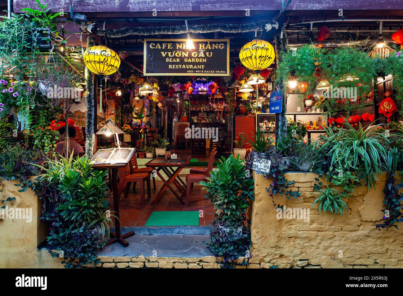Restaurant in der Altstadt, Hoi an, Vietnam, Vietnam Stockfoto
