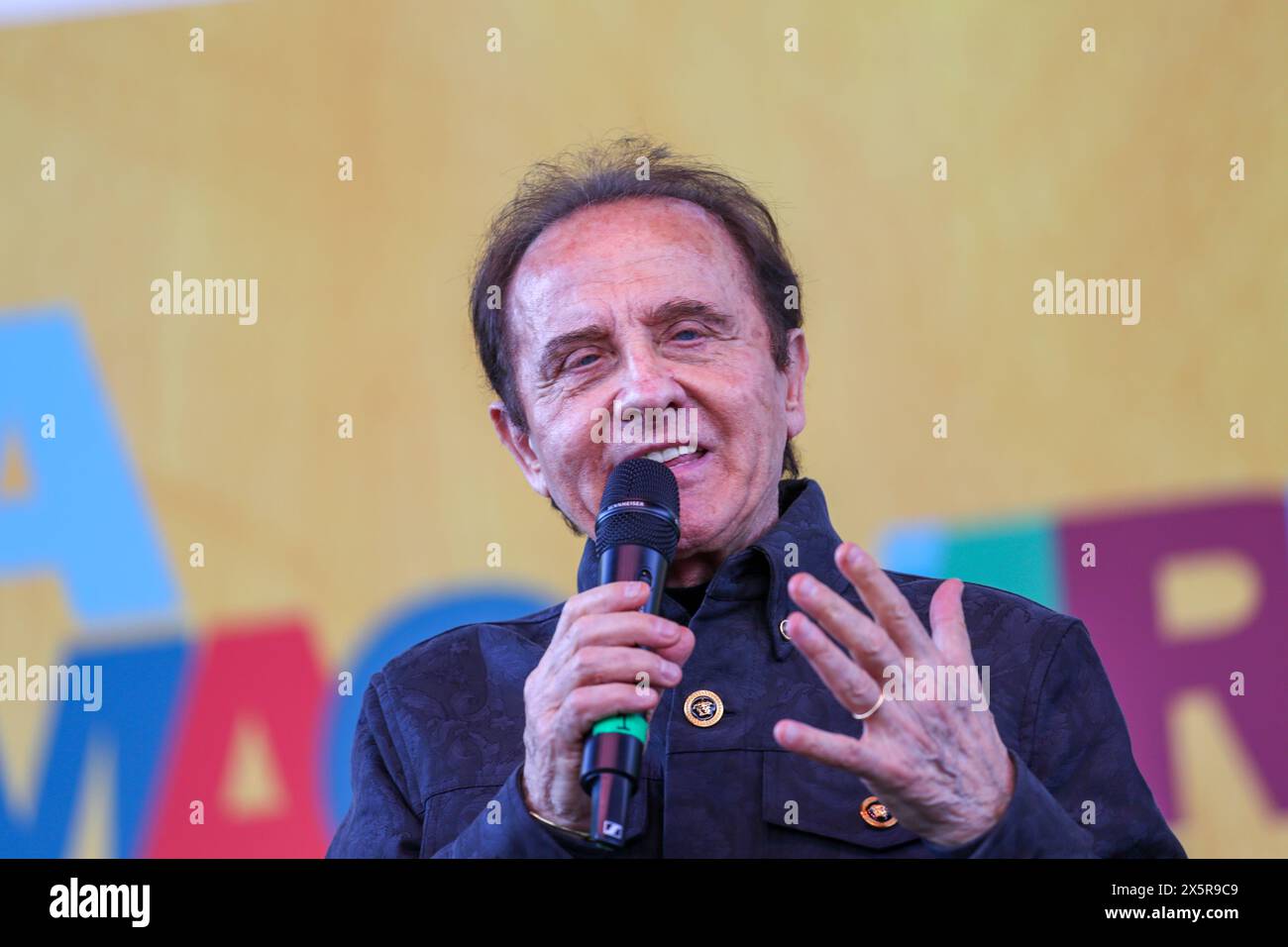 Roby Facchinetti von Puuh Gast auf der XXXVI. Internationalen Buchmesse in Turin am 9. Mai 2024 in Lingotto Fiere. Stockfoto