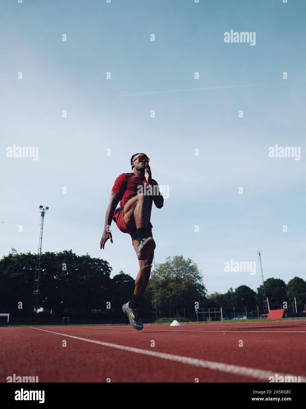 Mile End, Großbritannien. Mai 2024. US-amerikanischer Chris Royster während des Trainings zur Vorbereitung der Olympischen Spiele 2024 in den Vereinigten Staaten. Quelle: George Tewkesbury/Alamy Live News Stockfoto