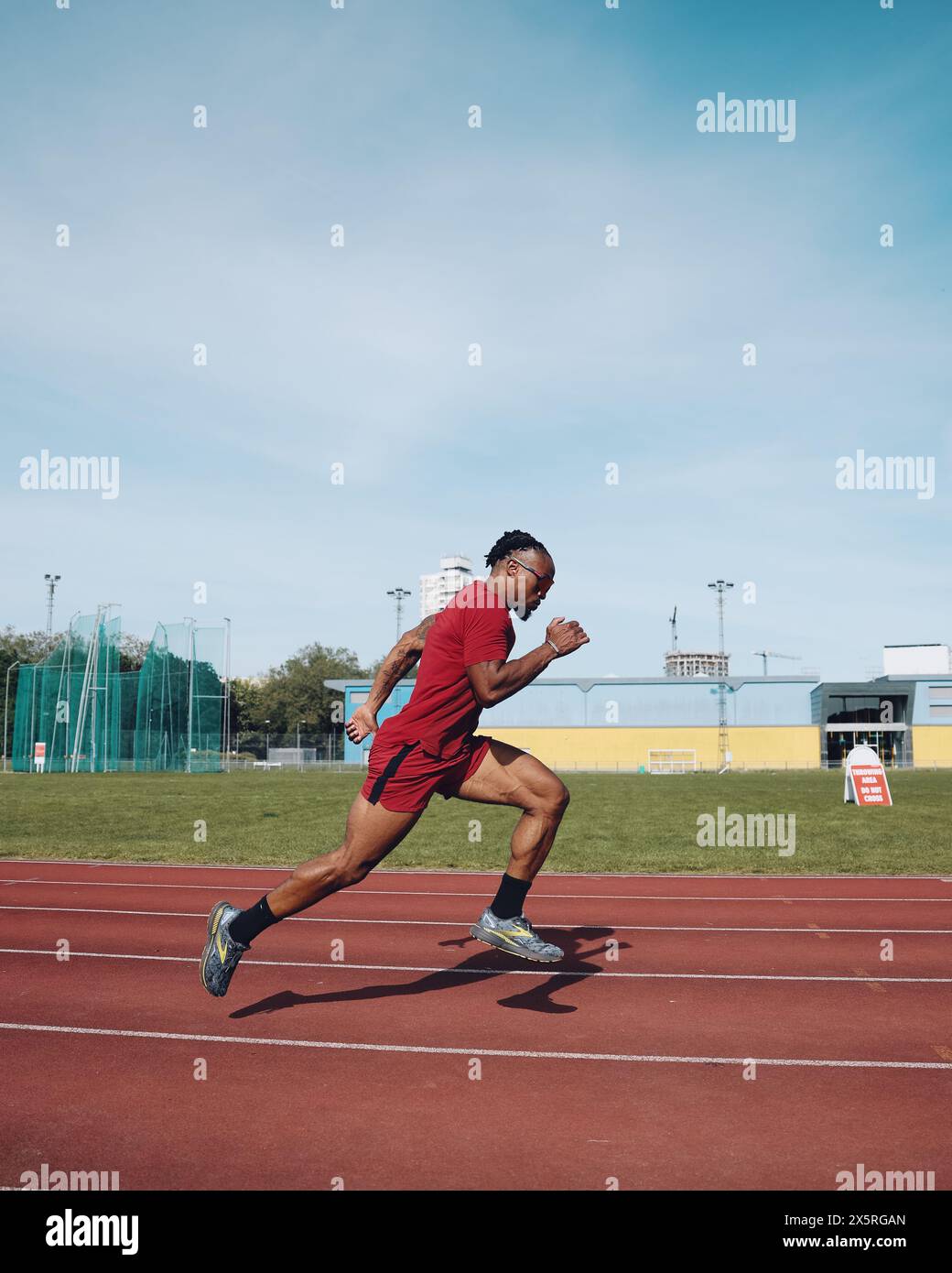 Mile End, Großbritannien. Mai 2024. US-amerikanischer Chris Royster während des Trainings zur Vorbereitung der Olympischen Spiele 2024 in den Vereinigten Staaten. Quelle: George Tewkesbury/Alamy Live News Stockfoto