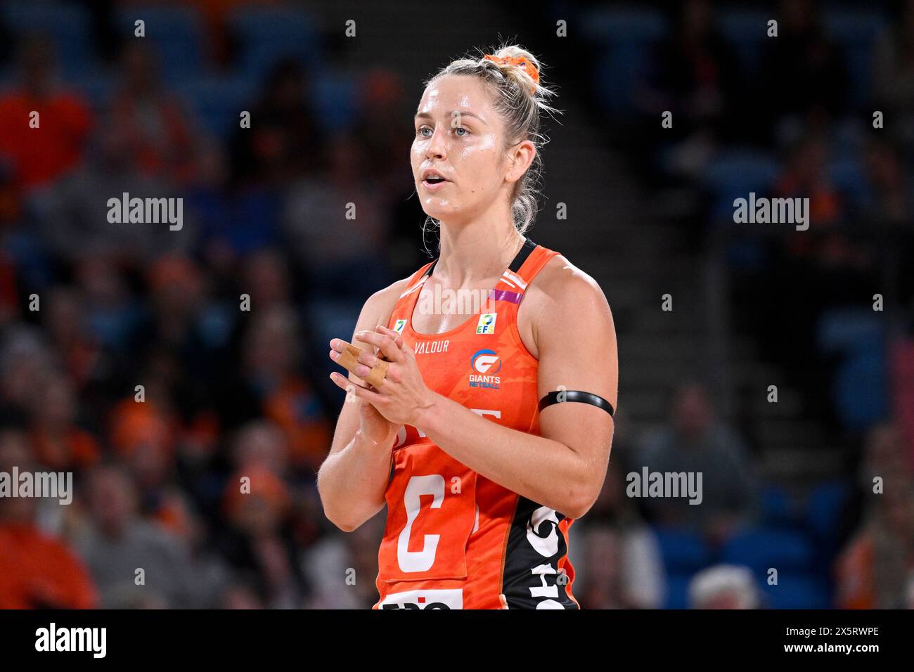 11. Mai 2024; Ken Rosewall Arena, Sydney, NSW, Australien: Suncorp Super Netball, Giants versus Sunshine Coast Lightning; Jamie-Lee Price of the Giants Stockfoto